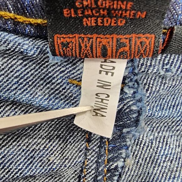 NEW J-Star Jeans Womens 3/4 Blue Studded Low Rise Bootcut Stretch Denim Faded - Picture 12 of 16